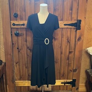 R & M Richard’s size 10 Petite black party dress
